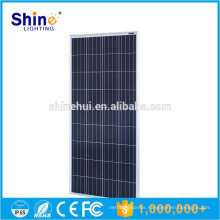 2016 poli panel solar fotovoltaico 150W Placa solar poli negro para uso doméstico con muestras baratas